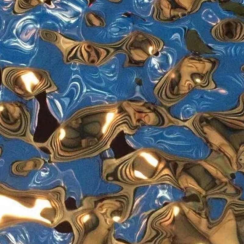 鏡面鈦金中水波紋